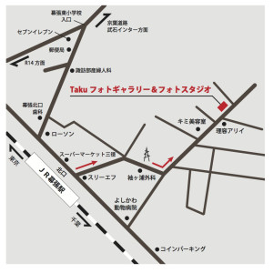 Takuフォトギャラリー地図